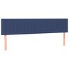 vidaXL Boxspringbett mit Matratze Blau 180x200 cm Stoff