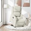 vidaXL Relaxsessel mit Aufstehhilfe Elektrisch Creme Samt
