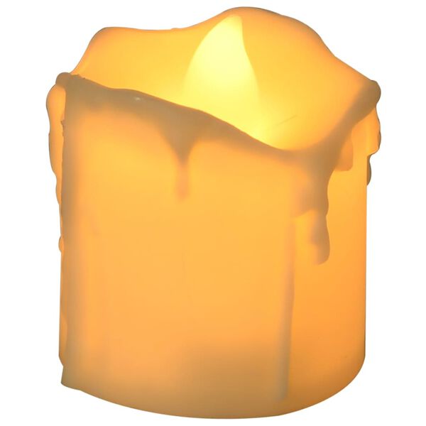 vidaXL LED-Teelichter 24 Stk. Flammenlos Elektrisch Warmwei&szlig;