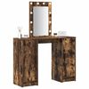 vidaXL Schminktisch mit Speicher Braun 102 x 33 x 135 cm Holzwerkstoff