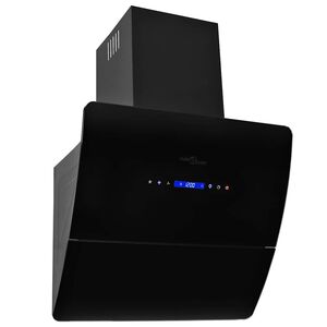 vidaXL Wandhaube Edelstahl 756 m&sup3;/h 60 cm Schwarz
