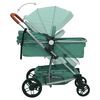 vidaXL 2-in-1-Kinderwagen Gr&uuml;n Aluminium