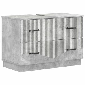 vidaXL Waschbeckenschrank HOORN Betongrau 82 x 41 x 56 cm