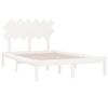vidaXL Massivholzbett Wei&szlig; 120x200 cm