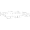 vidaXL Hundezwinger Silbern 100 m² Stahl