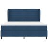vidaXL Boxspringbett mit Matratze mit Kopfteil Blau 180 x 200 cm Stoff