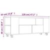 vidaXL TV-Schrank Schwarz 120x35x48 cm Holzwerkstoff