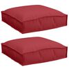 vidaXL Kissen 2 Stk. Oxford-Stoff Weinrot 40 x 40 x 8 cm