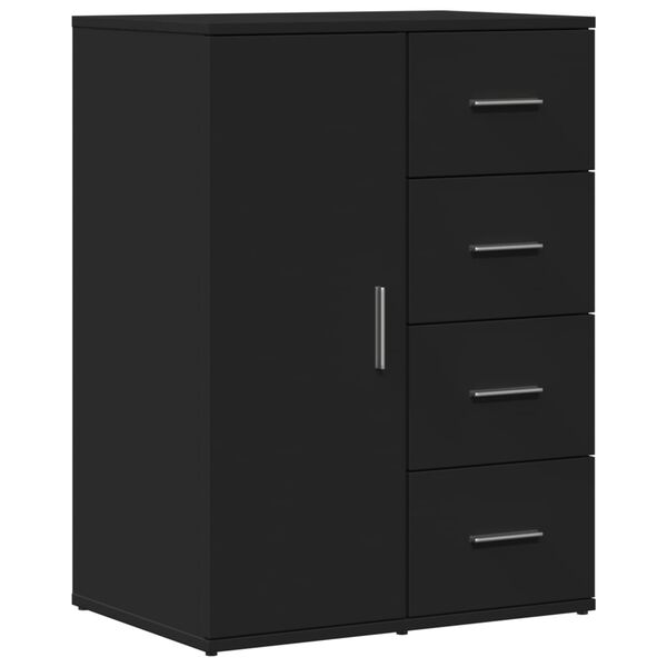 vidaXL Sideboards 2 Stk. Schwarz 59x39x80 cm Holzwerkstoff