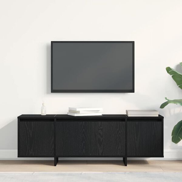 vidaXL TV-Schr&auml;nk Schwarz Eichen-Optik 120 x 30 x 40,5 cm