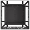 vidaXL Feuerstelle Schwarz 80 x 80 x 30 cm Stahl