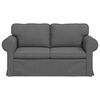 vidaXL Sofa Dunkelgrau Gesamtabmessungen: 155 x 82 x 80 cm (B x T x H)