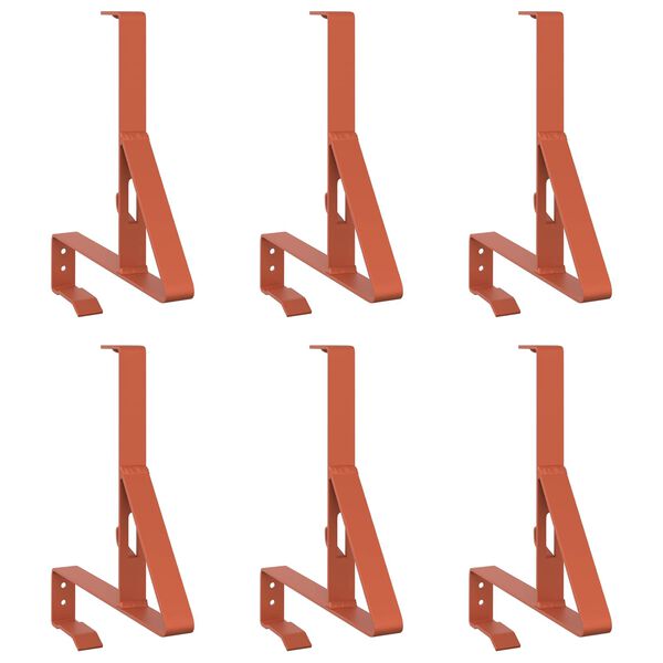 vidaXL Schneew&auml;chter Unterst&uuml;tzung Rot 29,5 x 3 x 34,5 cm Stahl