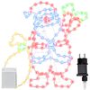 vidaXL Santa Claus Licht Mehrfarbig 58,5 x 60 x 1,3 cm Eisen