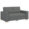 vidaXL 2-Sitzer Sofa Dunkelgrau 160x78x84 cm Stoff