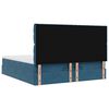 vidaXL Ottoman-Bett mit Matratzen & LEDs Dunkelblau 180x200 cm Samt