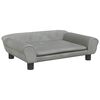 vidaXL Kindersofa Hellgrau 70x45x26 cm Samt