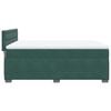 vidaXL Boxspringbett mit Matratze Dunkelgrün 160x200 cm Samt