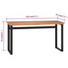 vidaXL Schreibtisch 120x45x75 cm Massivholz Teak