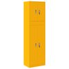 vidaXL Aufbewahrungsschrank 2 stk. Senfgelb 60 x 40 x 210 cm Stahl