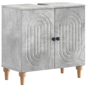 vidaXL Waschbeckenschrank ALKMAAR Betongrau 59,5 x 31,5 x 59 cm