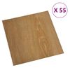 vidaXL Bodenplanken 55 pcs Braun 5,11 m&sup2; PVC