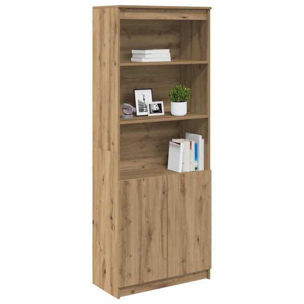 vidaXL Highboard Artisan-Eiche 70x35x180 cm Holzwerkstoff