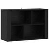 vidaXL Sideboard Schwarz Eichen-Optik 80 x 30 x 53 cm Holzwerkstoff