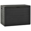 vidaXL Gartentruhe Anthrazit 78x44x55 cm