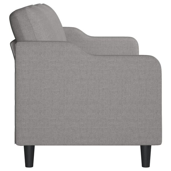 vidaXL 3-Sitzer-Sofa Hellgrau 210 cm Stoff