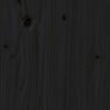 vidaXL Massivholzbett Schwarz 200x200 cm