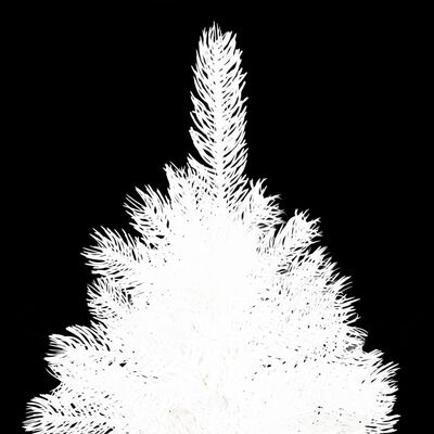 vidaXL Künstlicher Weihnachtsbaum mit Beleuchtung Weiß 210 cm