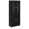 vidaXL Highboard 2 stk. Schwarz Eichen-Optik 69,5 x 34 x 180 cm