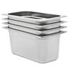 vidaXL Gastronormbeh&auml;lter 4 Stk. GN 1/3 150 mm Edelstahl