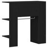 vidaXL Flurschrank mit Regal Schwarz Eichen-Optik 97,5 x 37 x 99 cm