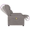 vidaXL Massagesessel Taupe Stoff