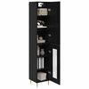 vidaXL Highboard 2 pcs Schwarz Eichen-Optik Holzwerkstoff