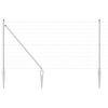 vidaXL Zaun mit Pfosten Silber 1,4 x 10 m Stahl