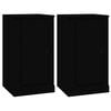 vidaXL Sideboards 2 Stk. Schwarz 37,5x35,5x67,5 cm Holzwerkstoff