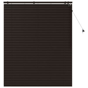 vidaXL Venezianische Jalousie Dunkelbraun 130 x 160 cm 35 mm