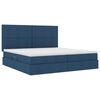 vidaXL Bett mit Stauraum und LED mit LED Blau 200 x 200 cm Polyester