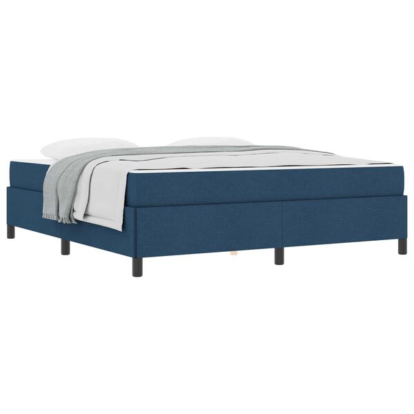 vidaXL Boxspringbett Blau 180 x 200 cm Stoff