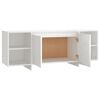 vidaXL TV-Schrank Wei&szlig; 130x35x50 cm Holzwerkstoff