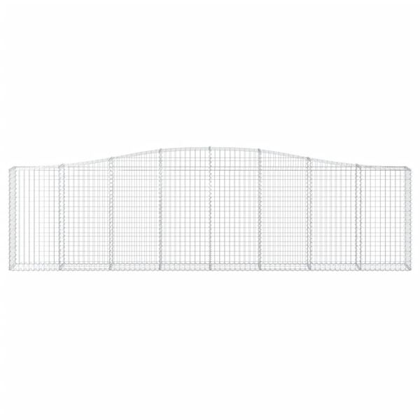 vidaXL Gabionen mit Hochbogen 20Stk. 400x30x100/120cm Verzinktes Eisen