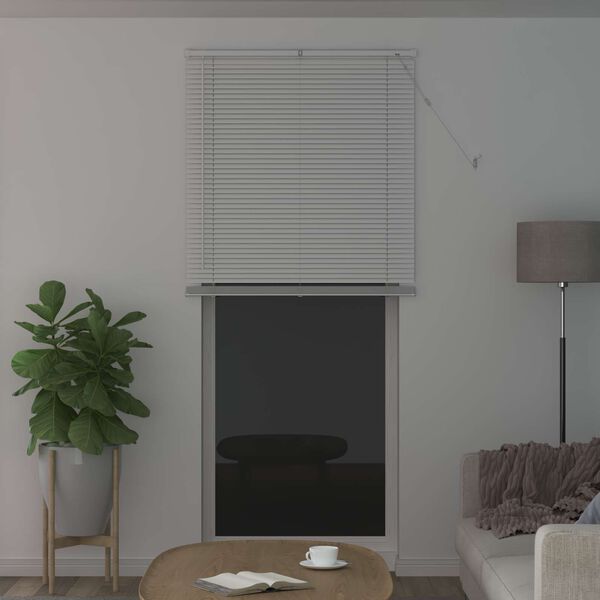 vidaXL Venetianer Jalousie Verstellbar Wei&szlig; 213 x 70 cm PVC