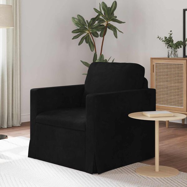 vidaXL Sofa Schwarz Gesamtabmessungen: 78 x 78 x 80 cm (B x T x H)