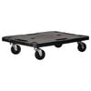 vidaXL Transportroller Schwarz 58x38x12 cm PP