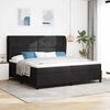 vidaXL Boxspringbett mit Matratze Schwarz 200 x 200 cm Samt