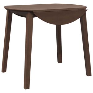 vidaXL Esstisch Braun Massivholz Gummibaumholz