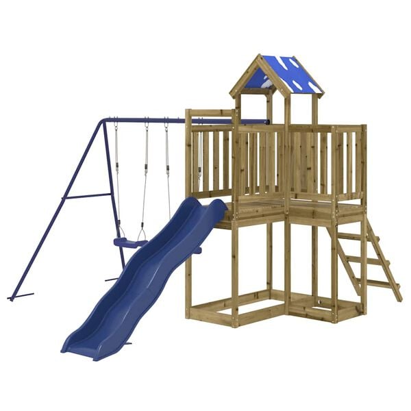 vidaXL Spielturm Impr&auml;gniertes Kiefernholz